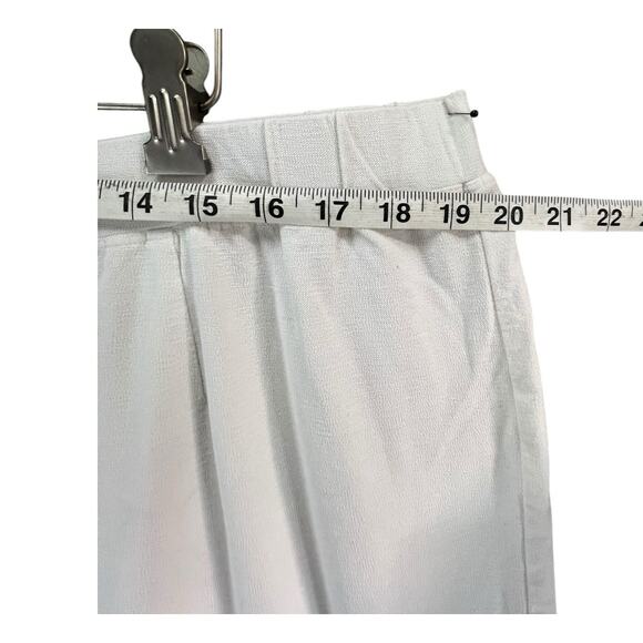 Eileen Fisher Washable Crepe Pants 3XL White Pull On Slim Fit Stretch Minimalist - Picture 5 of 12